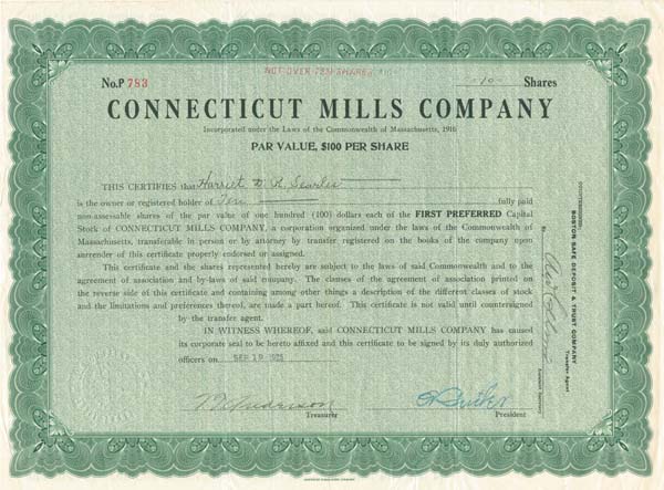 Connecticut Mills Co.